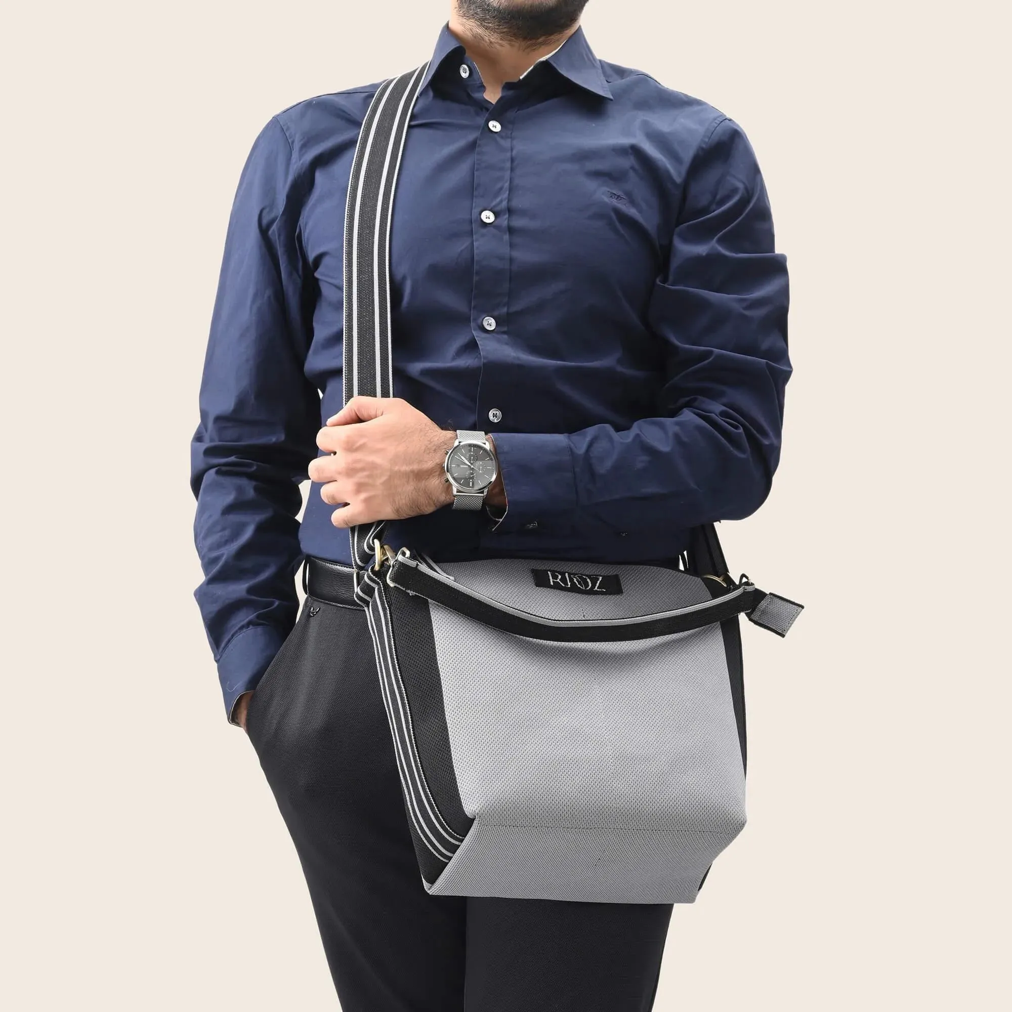 Atlas- Crossbody Sling Bag- Grey
