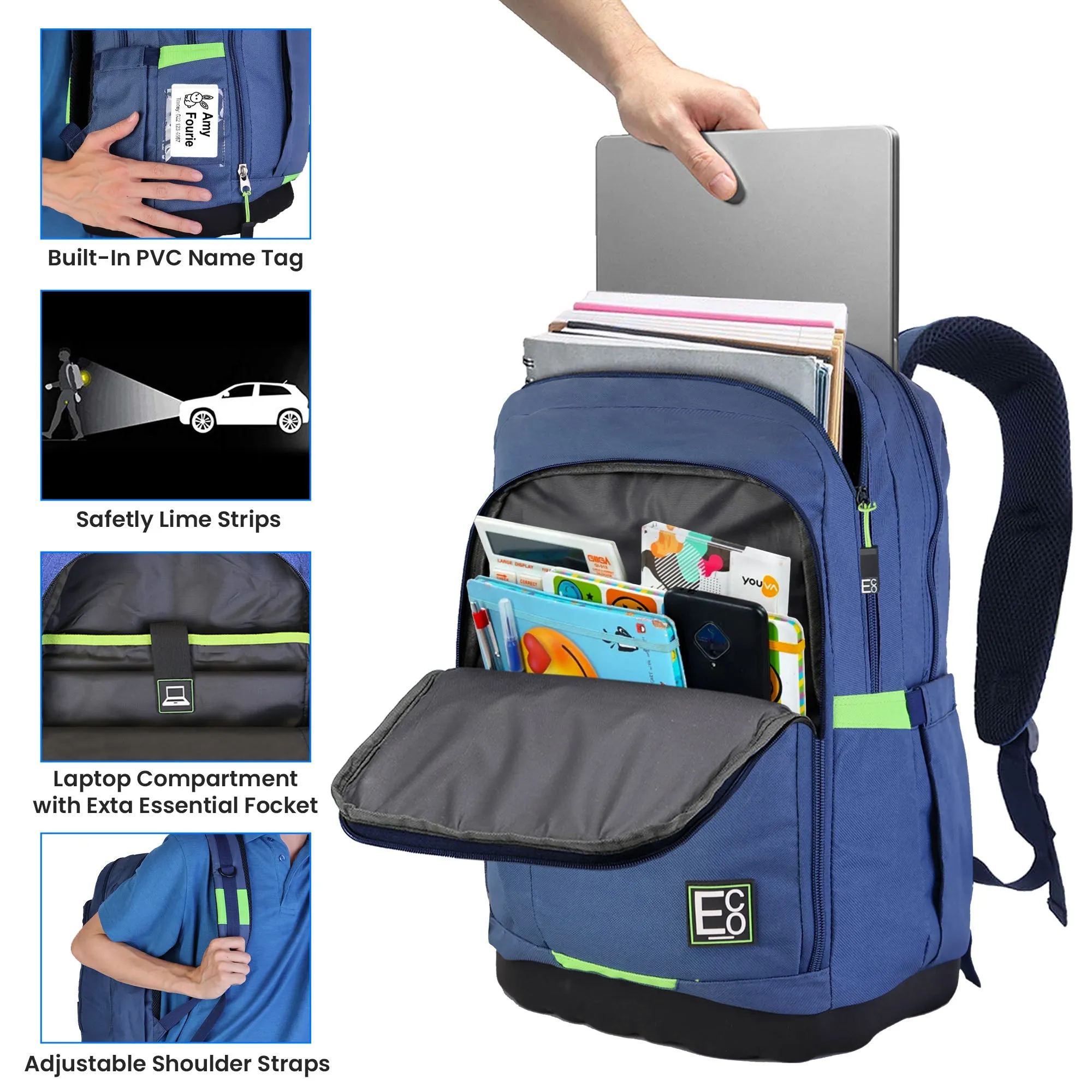 Back To School Backpack - Navy