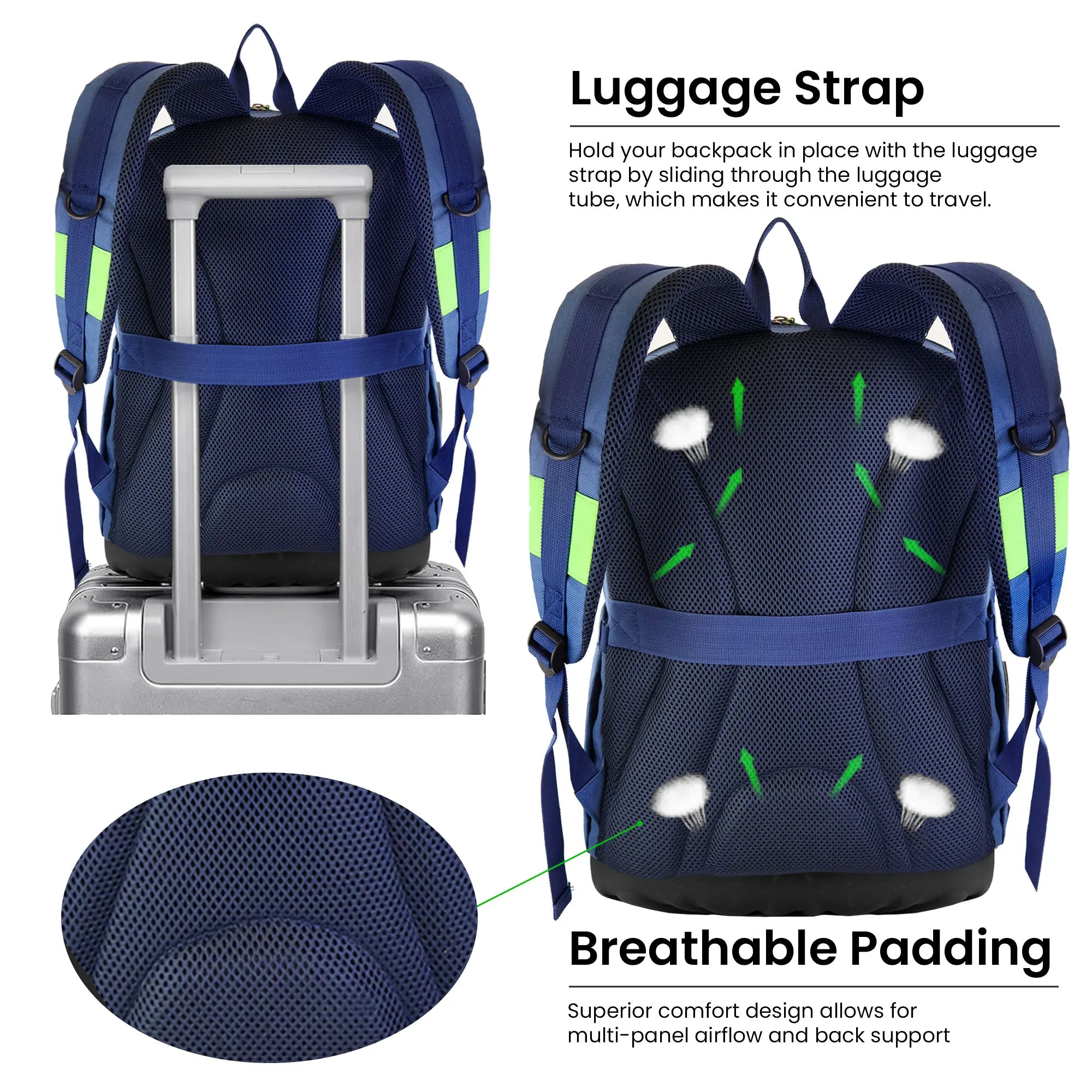 Back To School Backpack - Navy