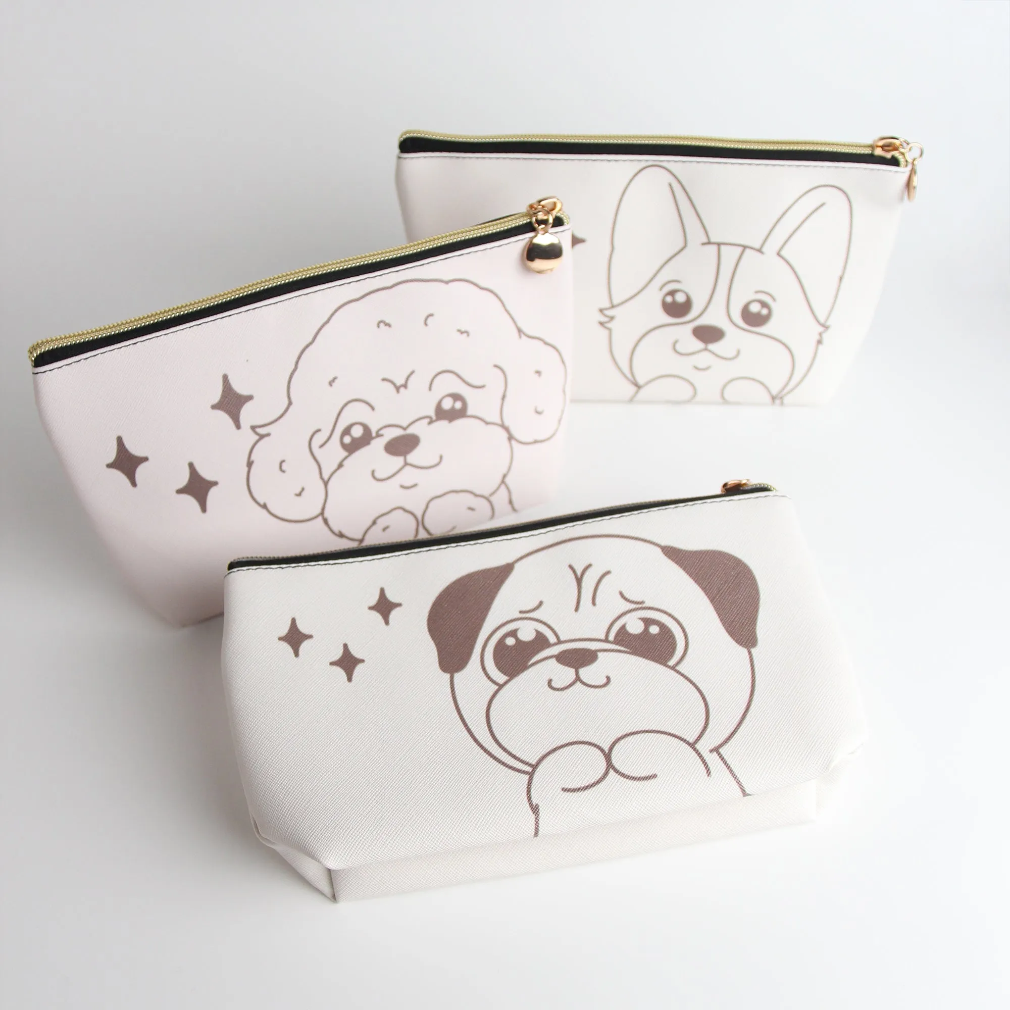 Bichon Travel Makeup Pouch – Chic & Functional Cosmetic Organizer