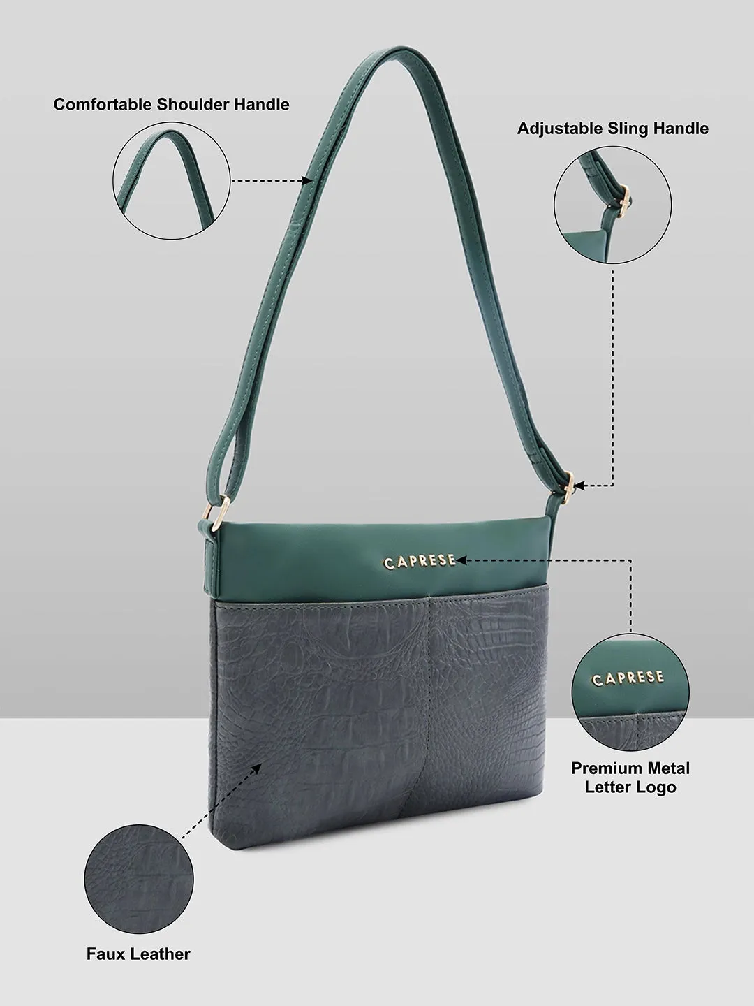 Caprese Azzura Sling Medium Sage Green