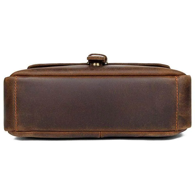 Classic Leather Shoulder Bag Crossbody Bag For Men