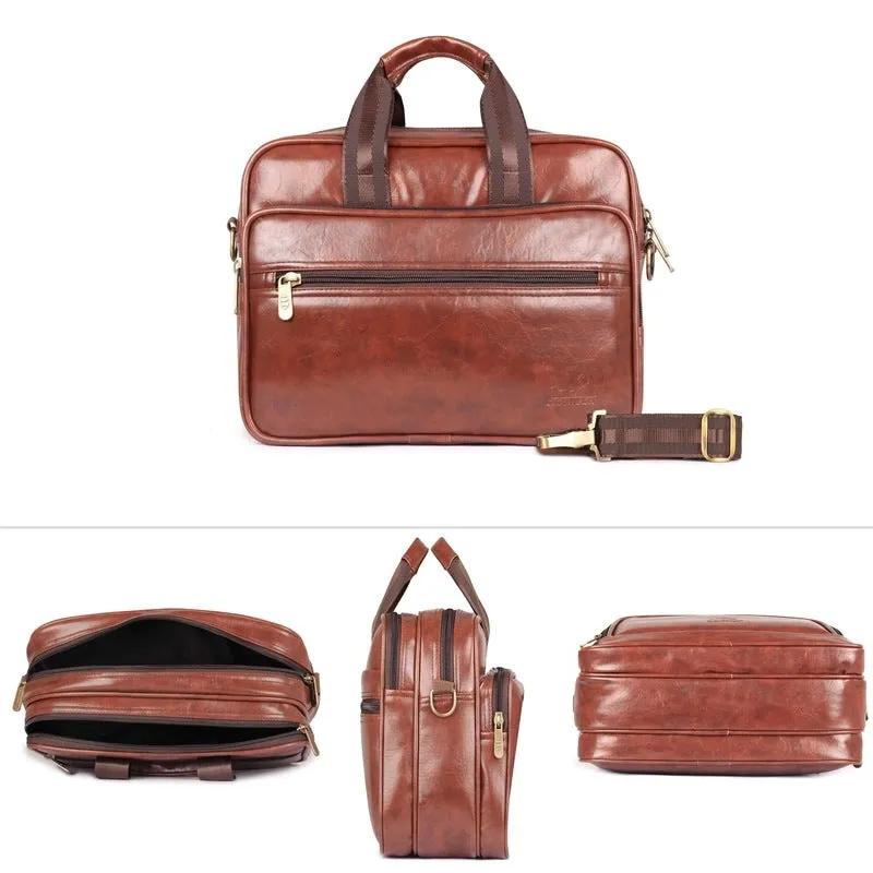 Commuter Series: Multipurpose Tiffin Lunch Bag with Laptop Compartment | Unisex | 13.5L | Burnt Brown