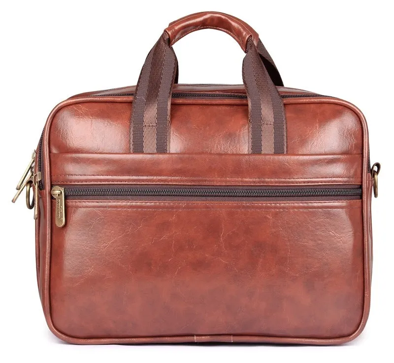 Commuter Series: Multipurpose Tiffin Lunch Bag with Laptop Compartment | Unisex | 13.5L | Burnt Brown