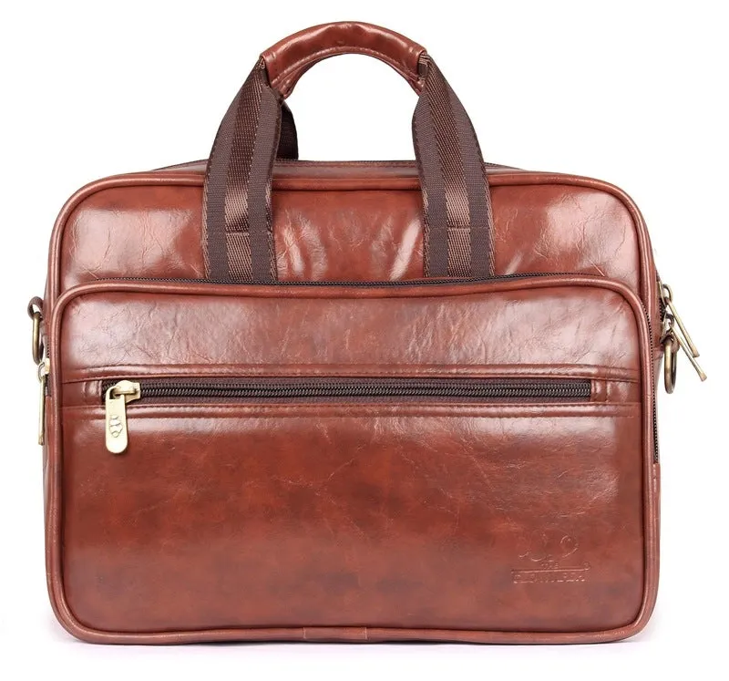 Commuter Series: Multipurpose Tiffin Lunch Bag with Laptop Compartment | Unisex | 13.5L | Burnt Brown