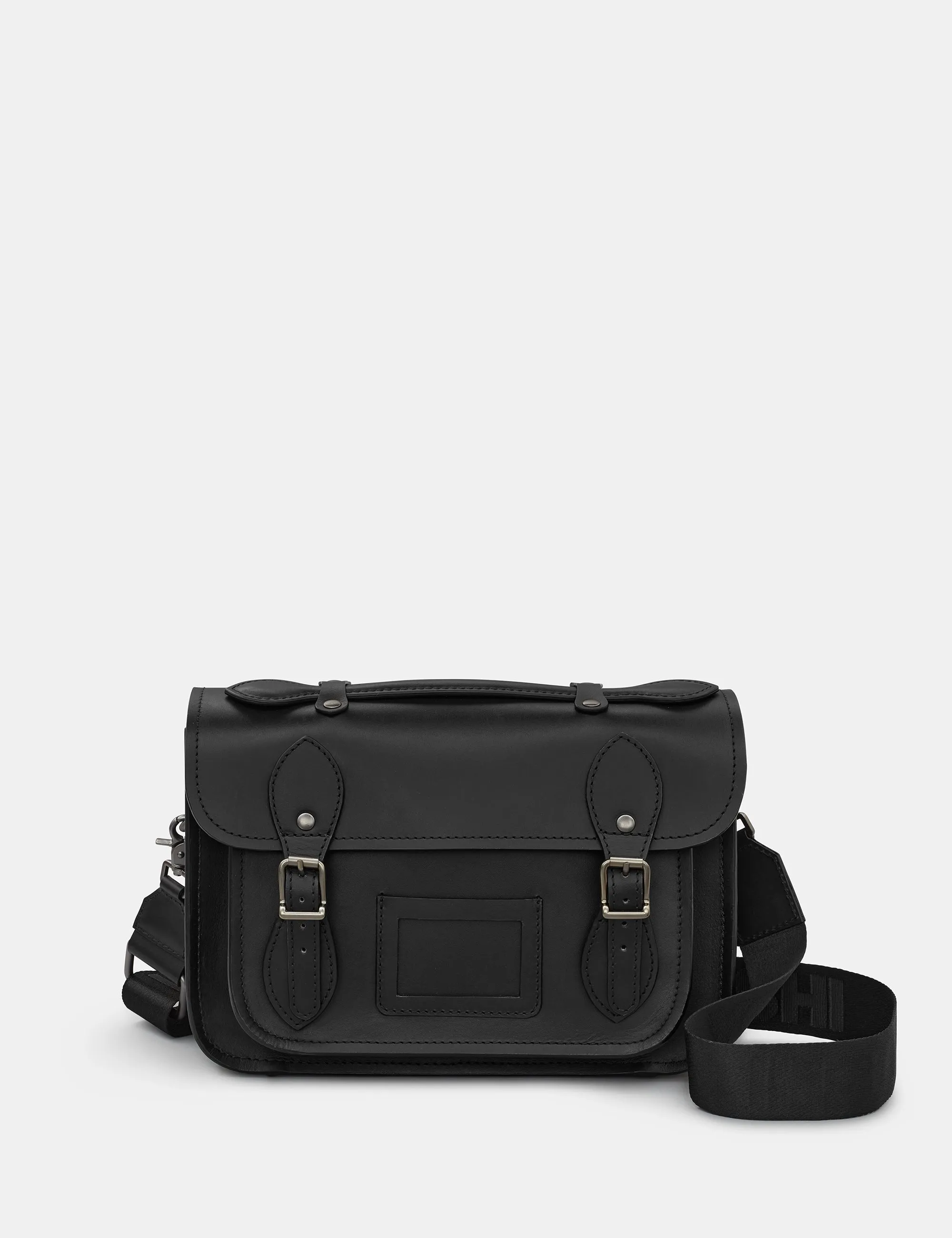 Dewhurst 10.5" Black Leather Satchel Bag
