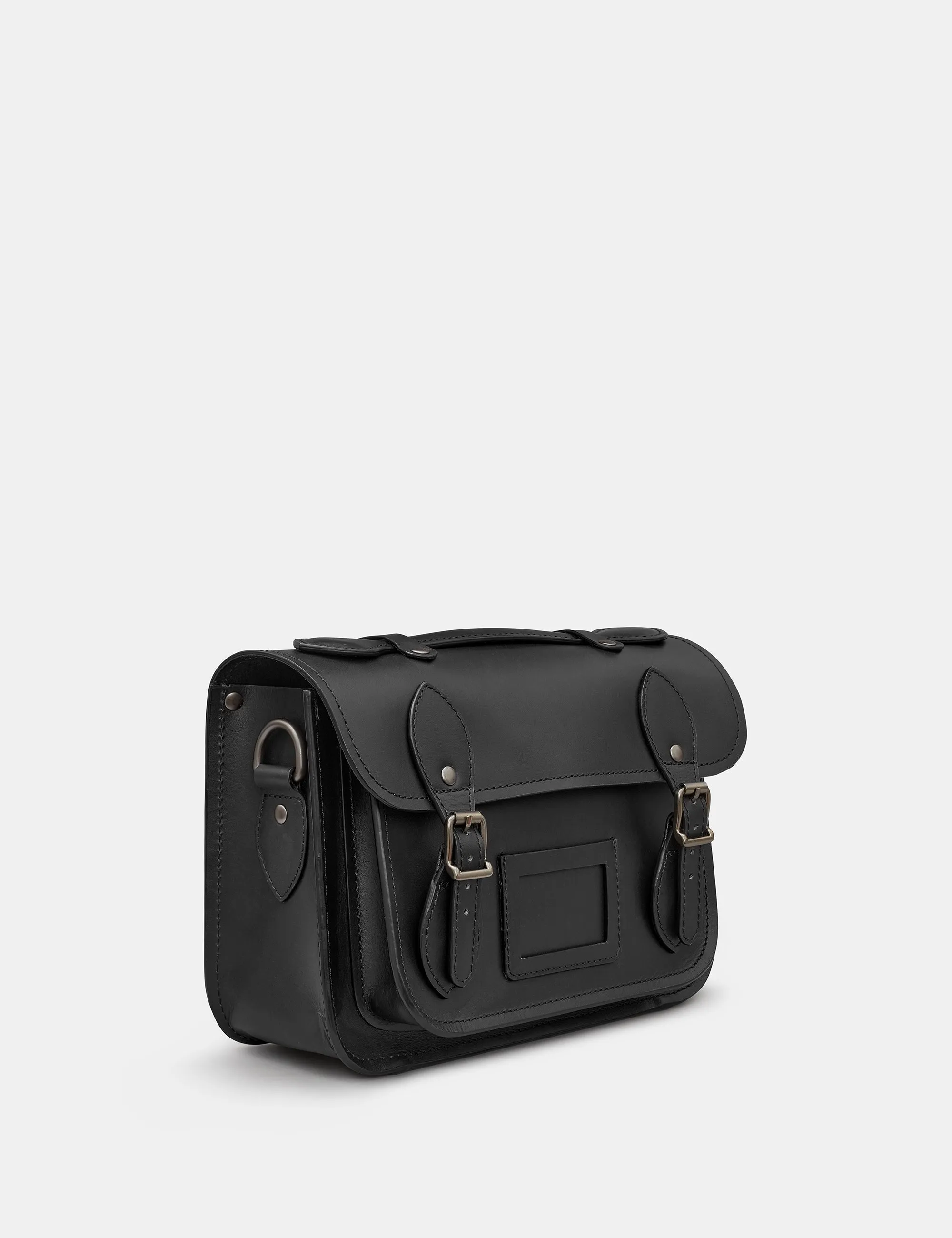 Dewhurst 10.5" Black Leather Satchel Bag