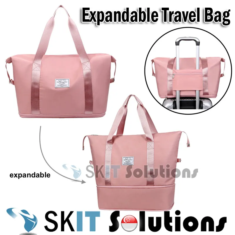 Expandable Tote Duffle Weekender Travel Business Trip Cabin Buggy Carry Bag Shoulder Yoga Sports Gym Luggage Backpack