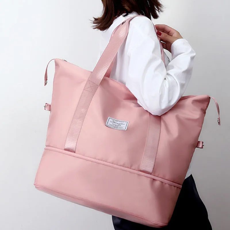 Expandable Tote Duffle Weekender Travel Business Trip Cabin Buggy Carry Bag Shoulder Yoga Sports Gym Luggage Backpack