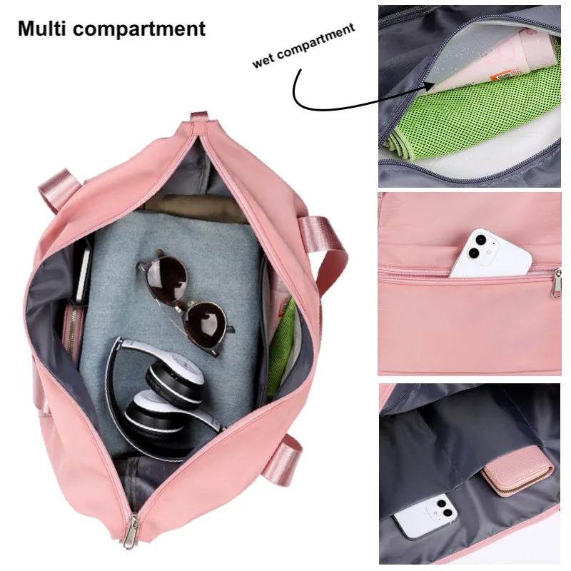 Expandable Tote Duffle Weekender Travel Business Trip Cabin Buggy Carry Bag Shoulder Yoga Sports Gym Luggage Backpack