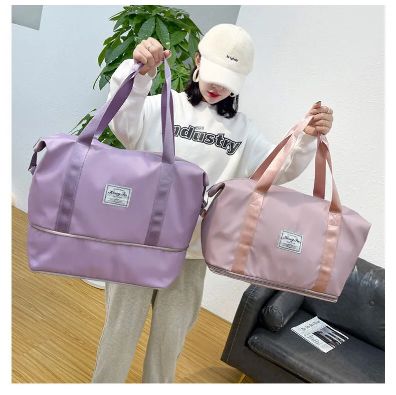 Expandable Tote Duffle Weekender Travel Business Trip Cabin Buggy Carry Bag Shoulder Yoga Sports Gym Luggage Backpack