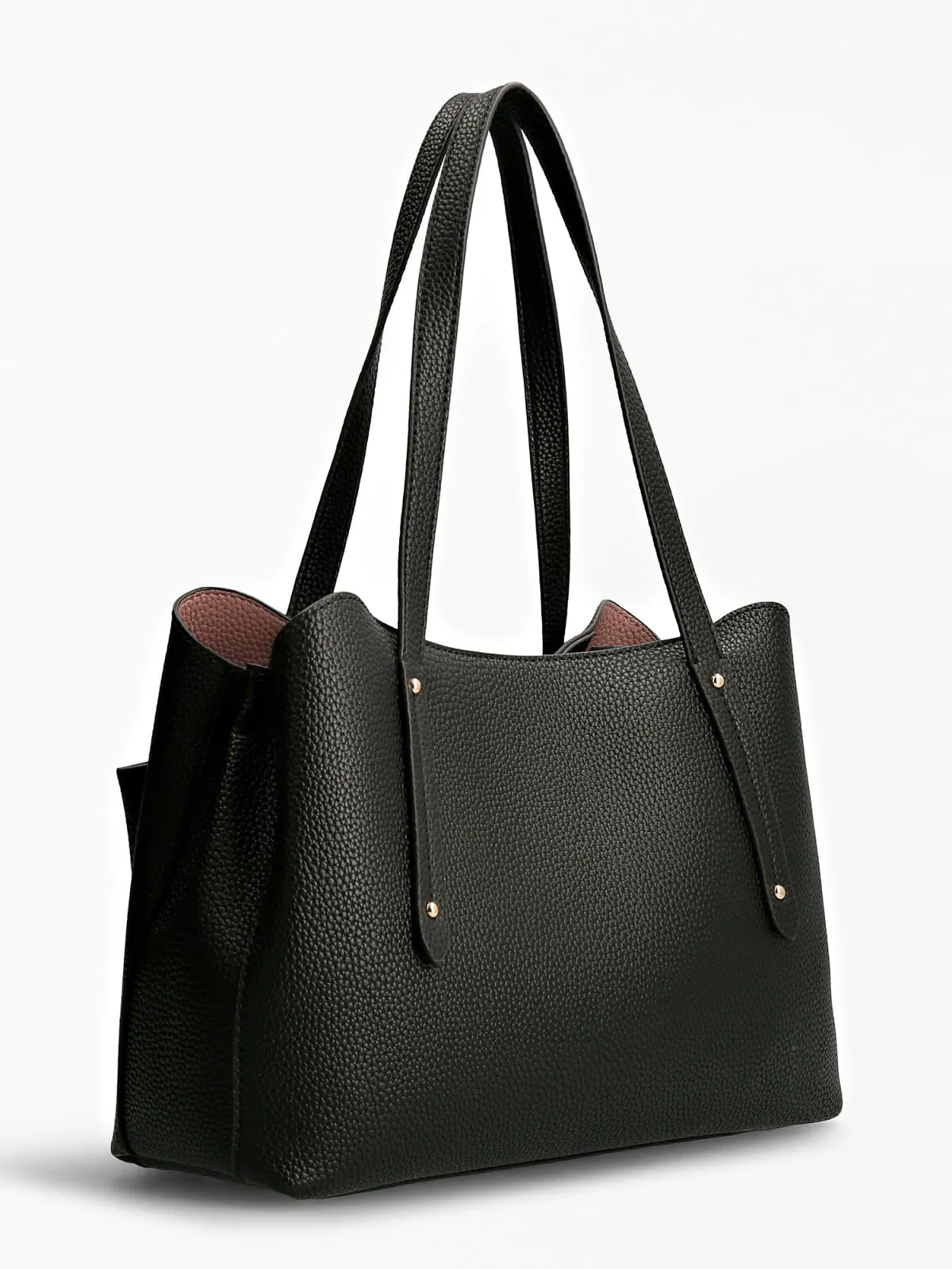 Guess Eco Brenton Girlfriend Satchel In Black For Women