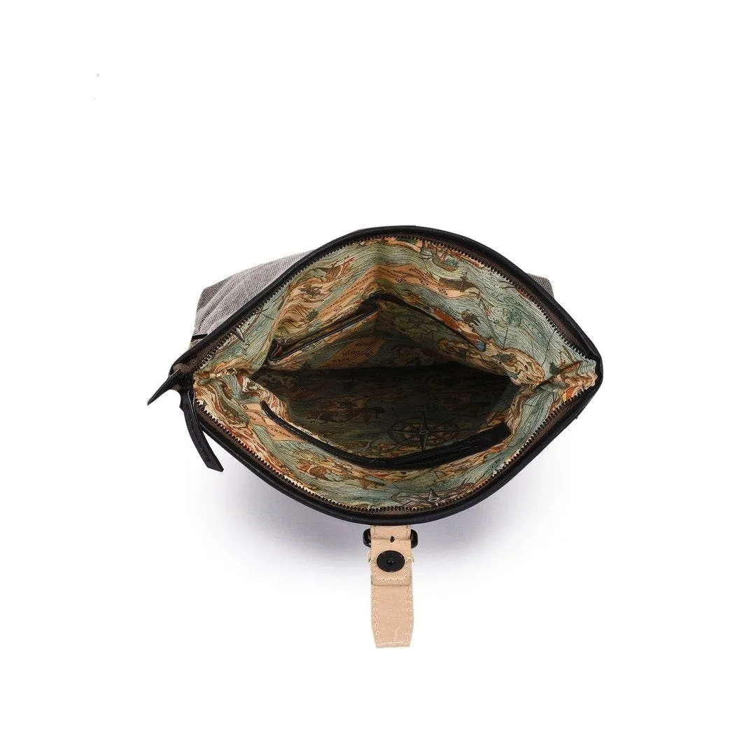 Leather Messenger Bag -PRM679