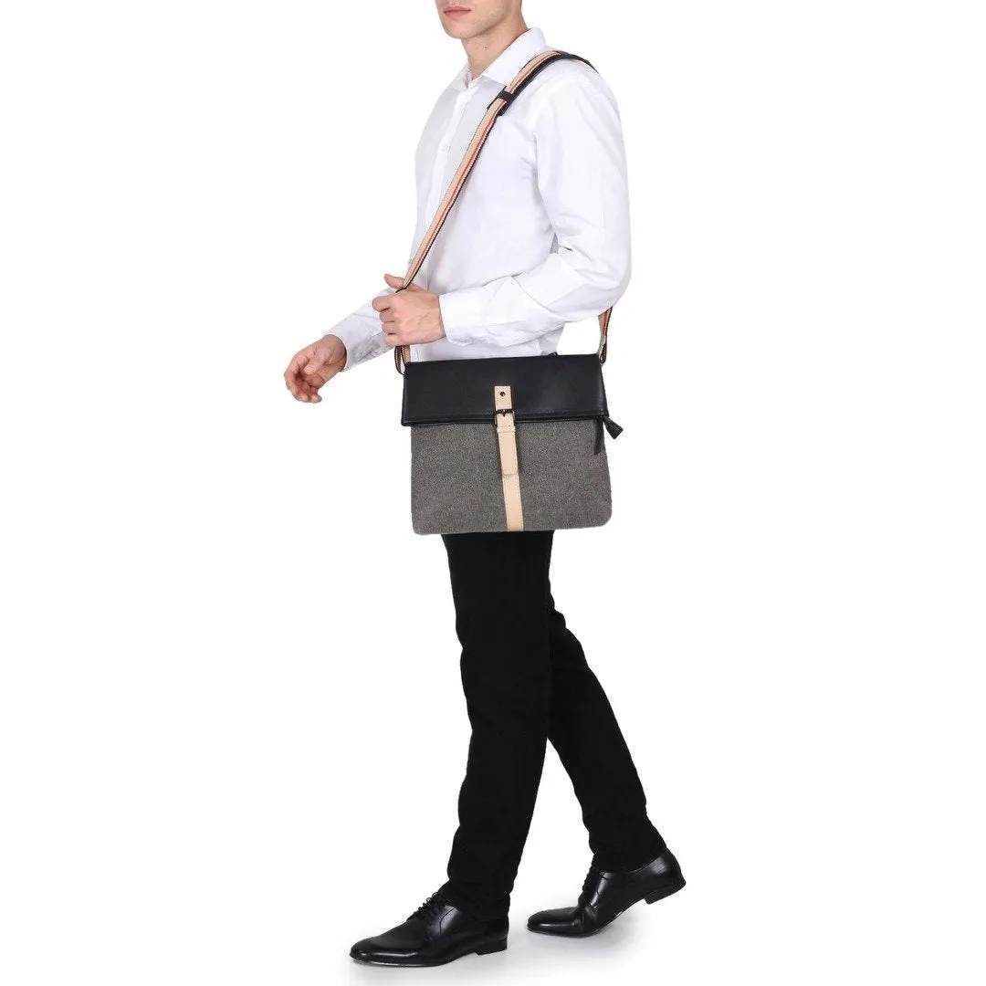 Leather Messenger Bag -PRM679