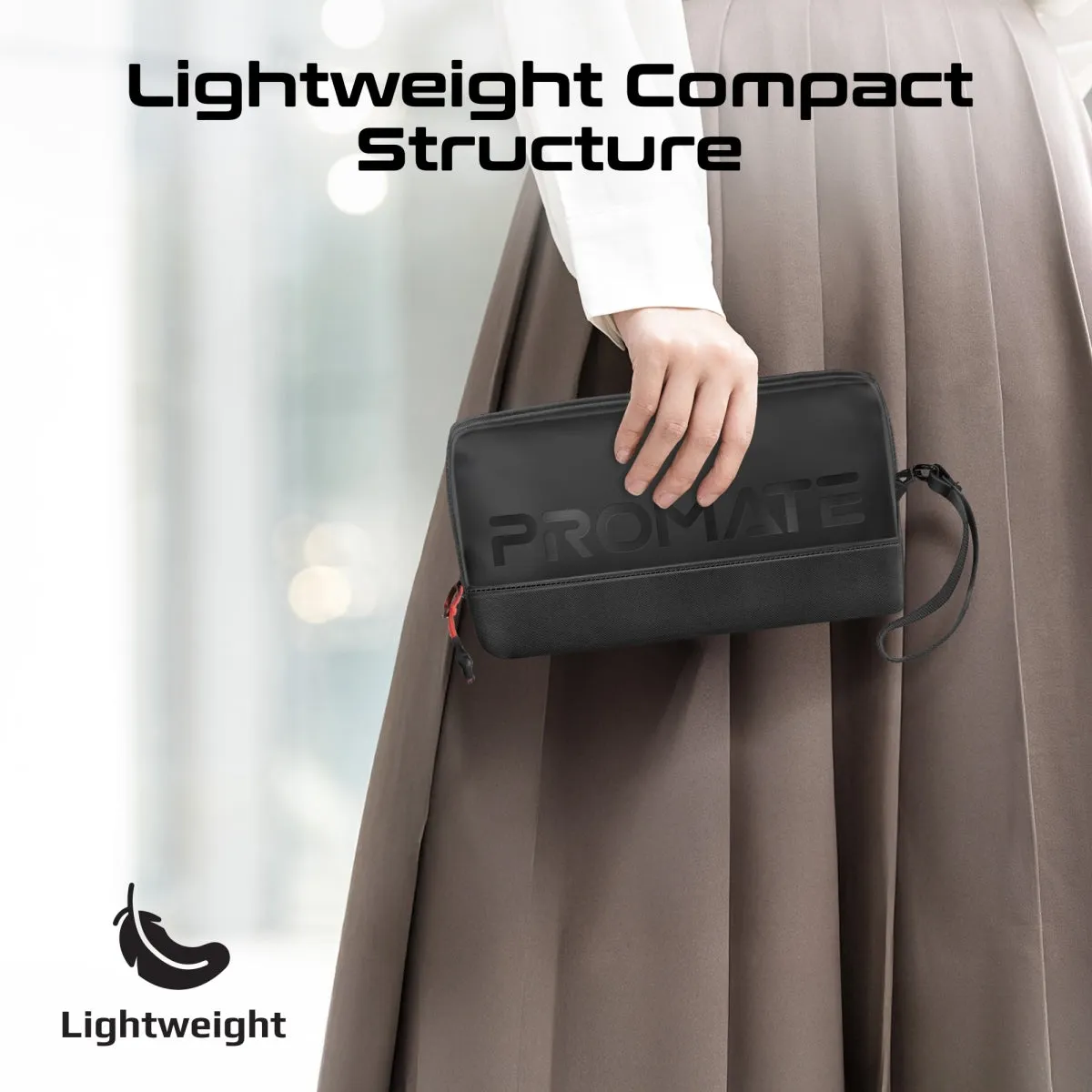 Lightweight Tech Essential Organizer Pouch Bag with Multiple Pockets