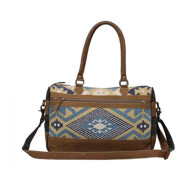 Myra Bags Aqua Appeal Messenger Bag, Blue, Medium