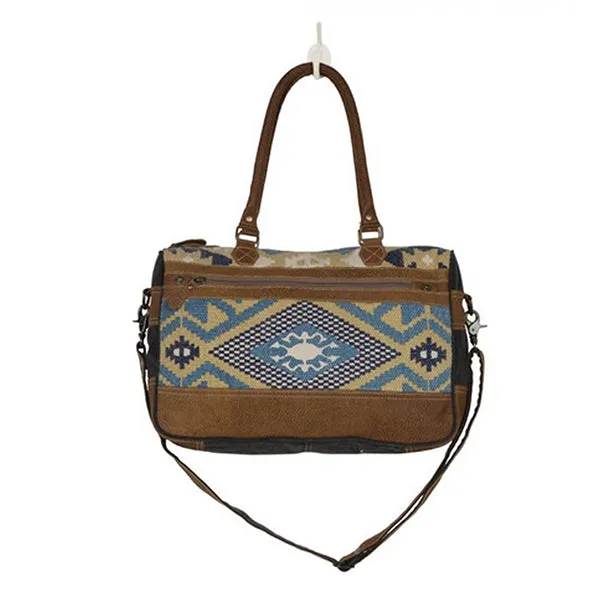 Myra Bags Aqua Appeal Messenger Bag, Blue, Medium