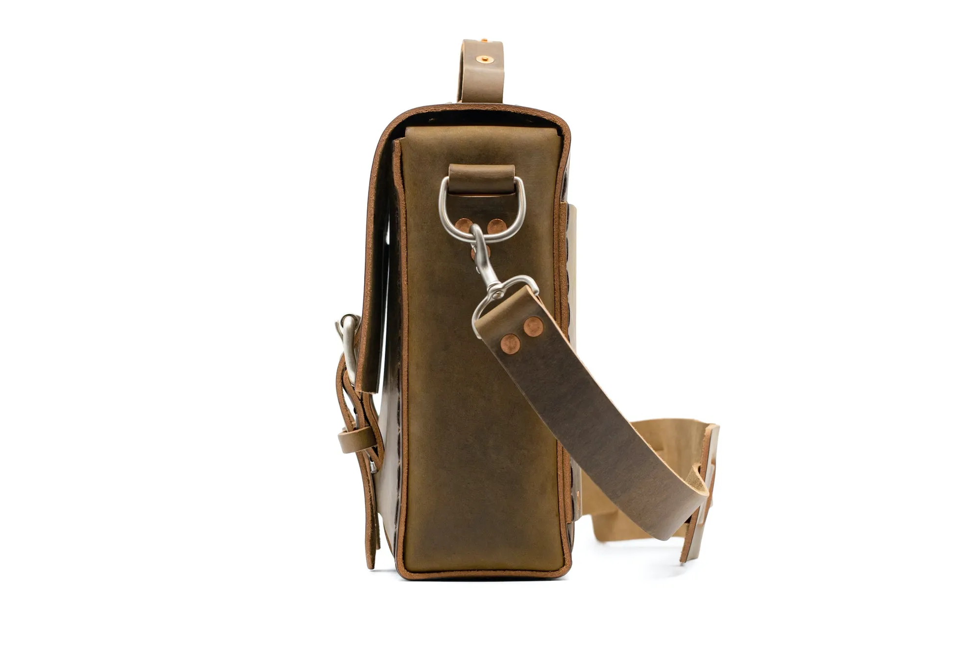 No. 4313 - Minimalist Leather Satchel