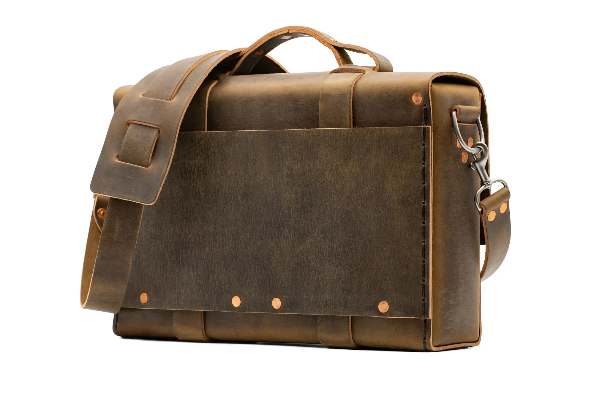 No. 4313 - Minimalist Leather Satchel