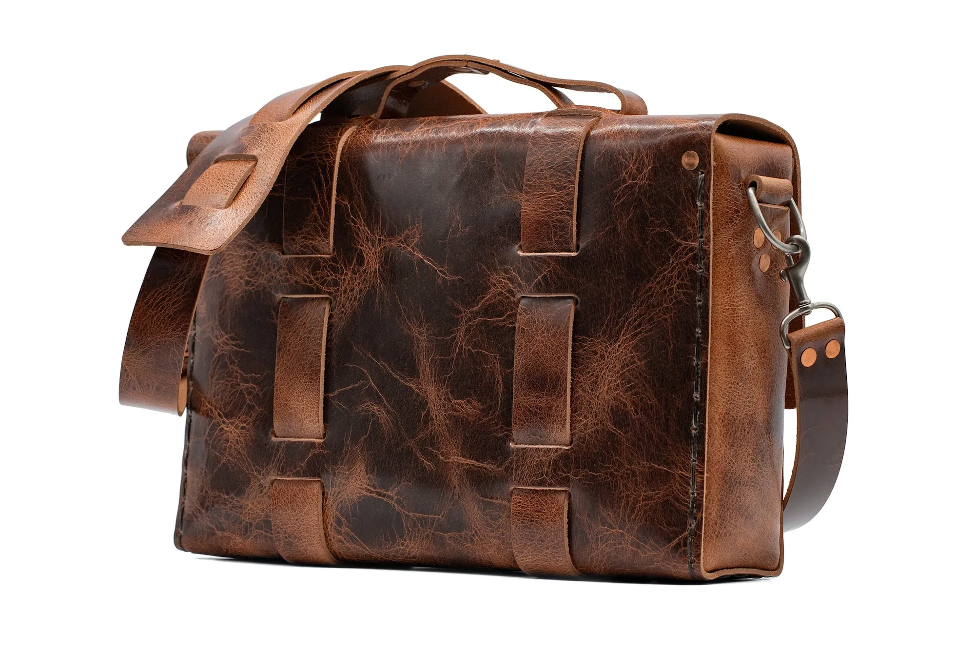 No. 4313 - Minimalist Leather Satchel