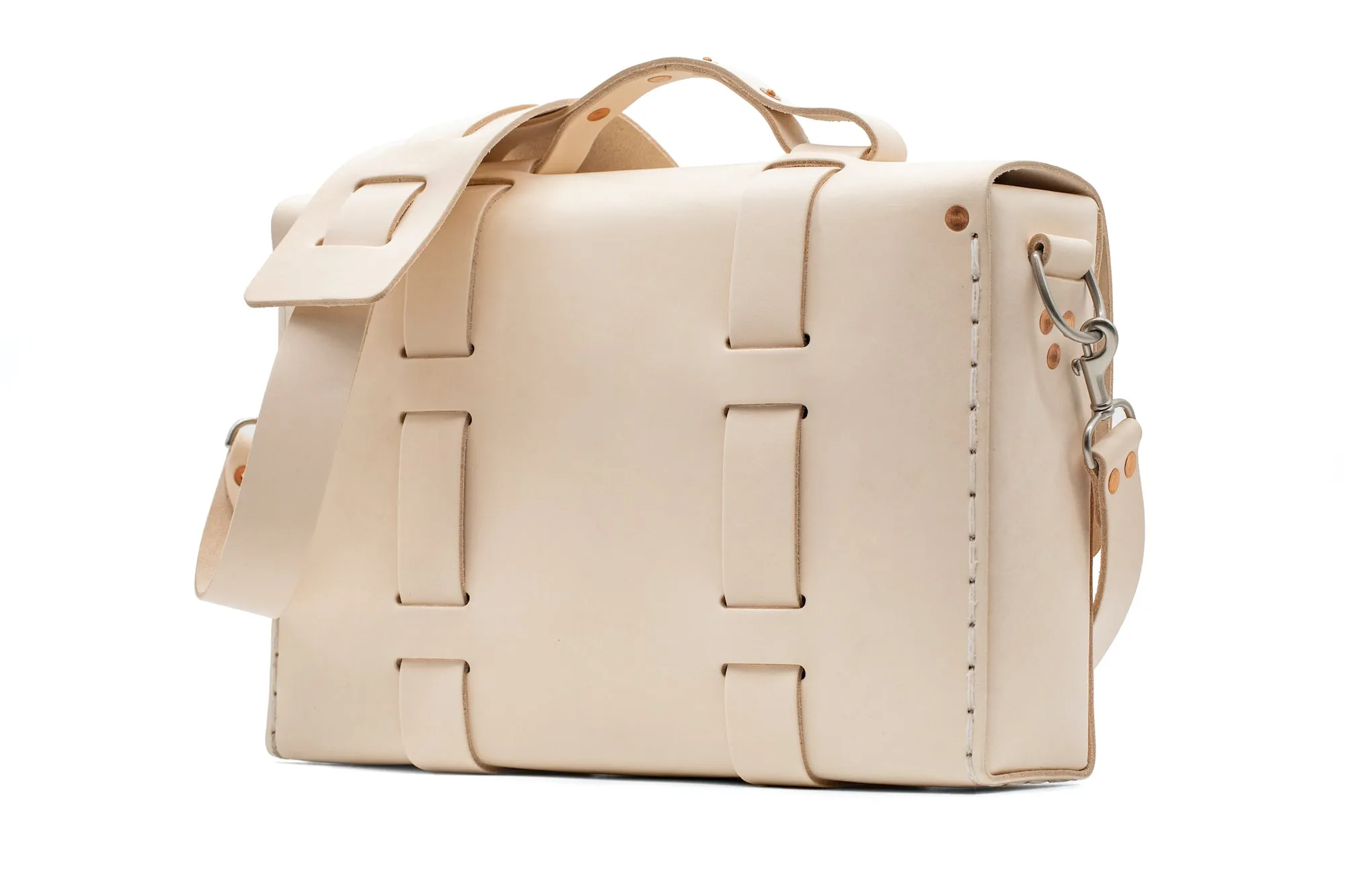 No. 4313 - Minimalist Leather Satchel