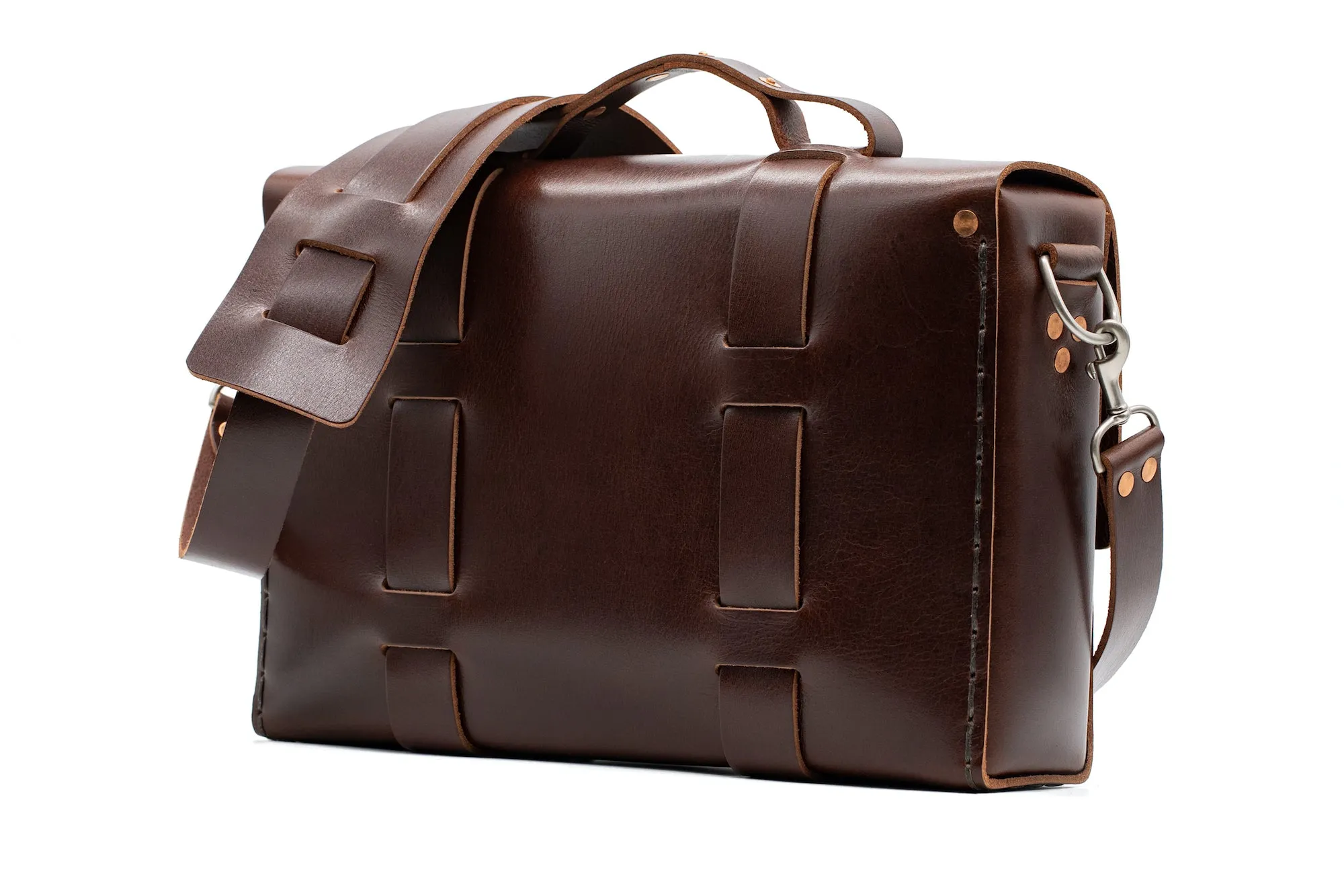 No. 4313 - Minimalist Leather Satchel