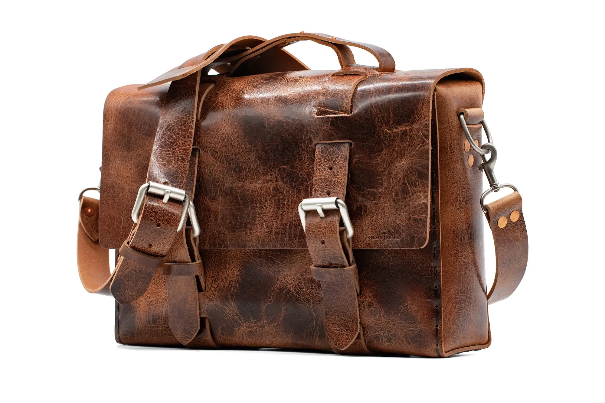 No. 4313 - Minimalist Leather Satchel