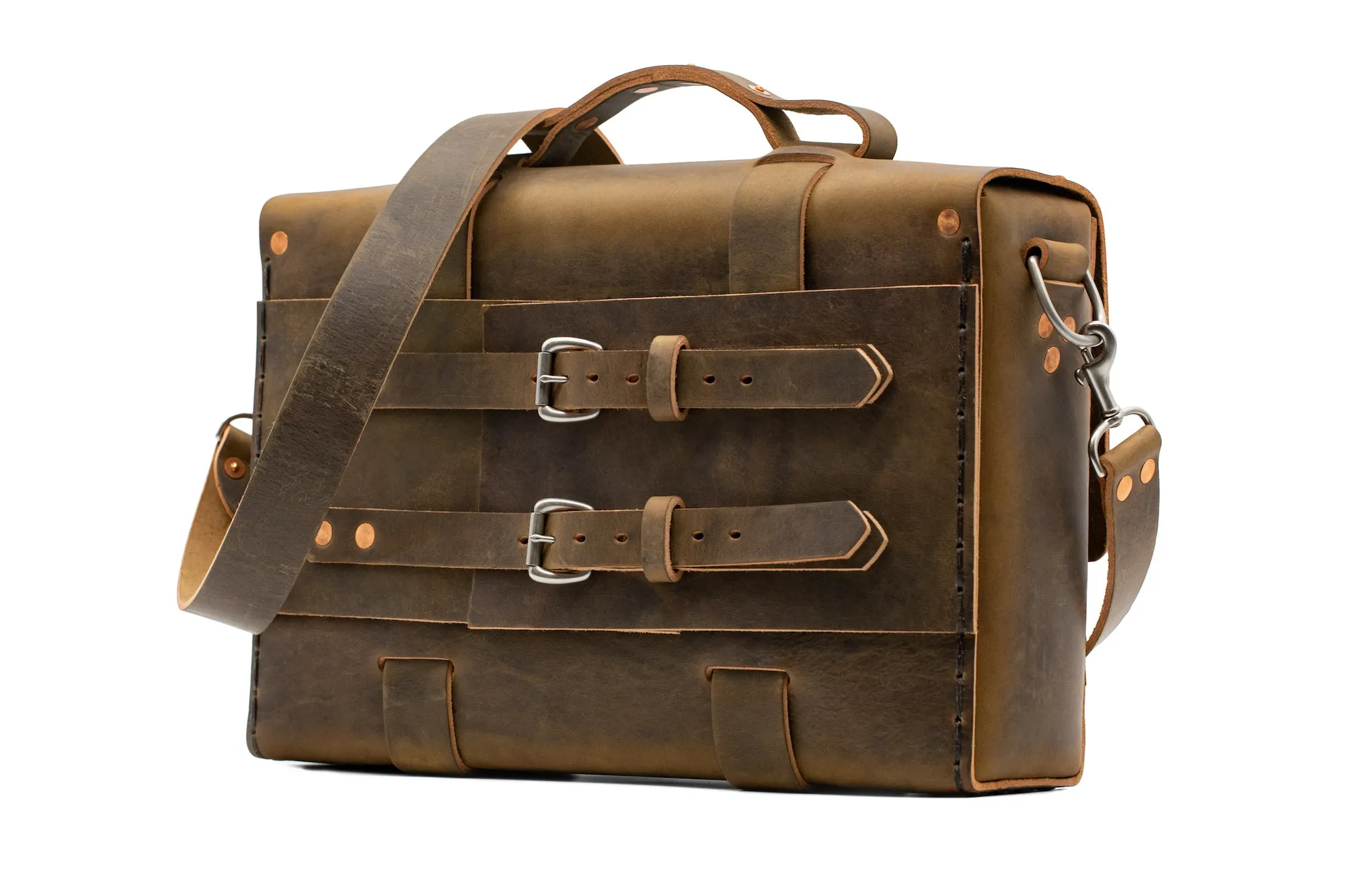 No. 4313 - Minimalist Leather Satchel