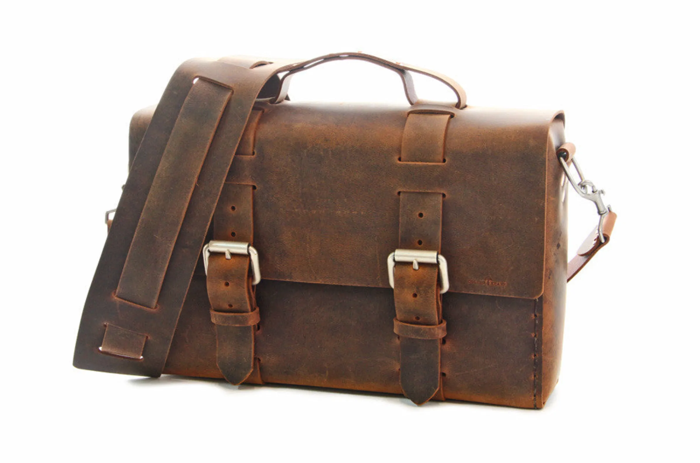 No. 4313 - Minimalist Leather Satchel