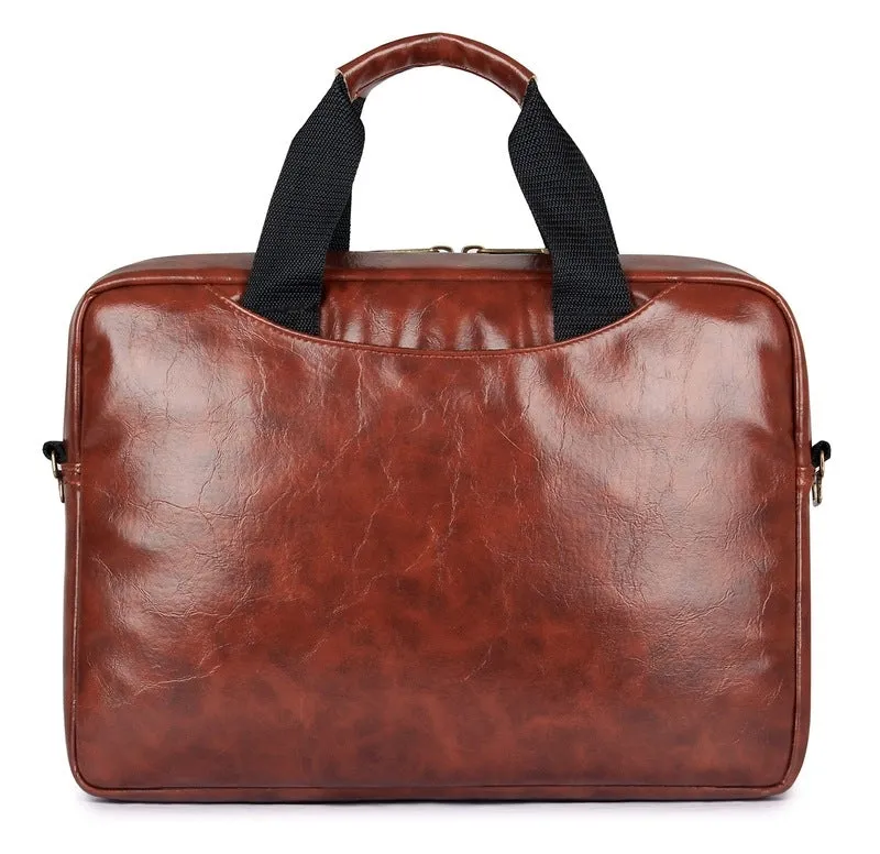 THE CLOWNFISH Dominant Series Laptop Bag - Water Resistant, Organized | 14 inch | Cinnamon