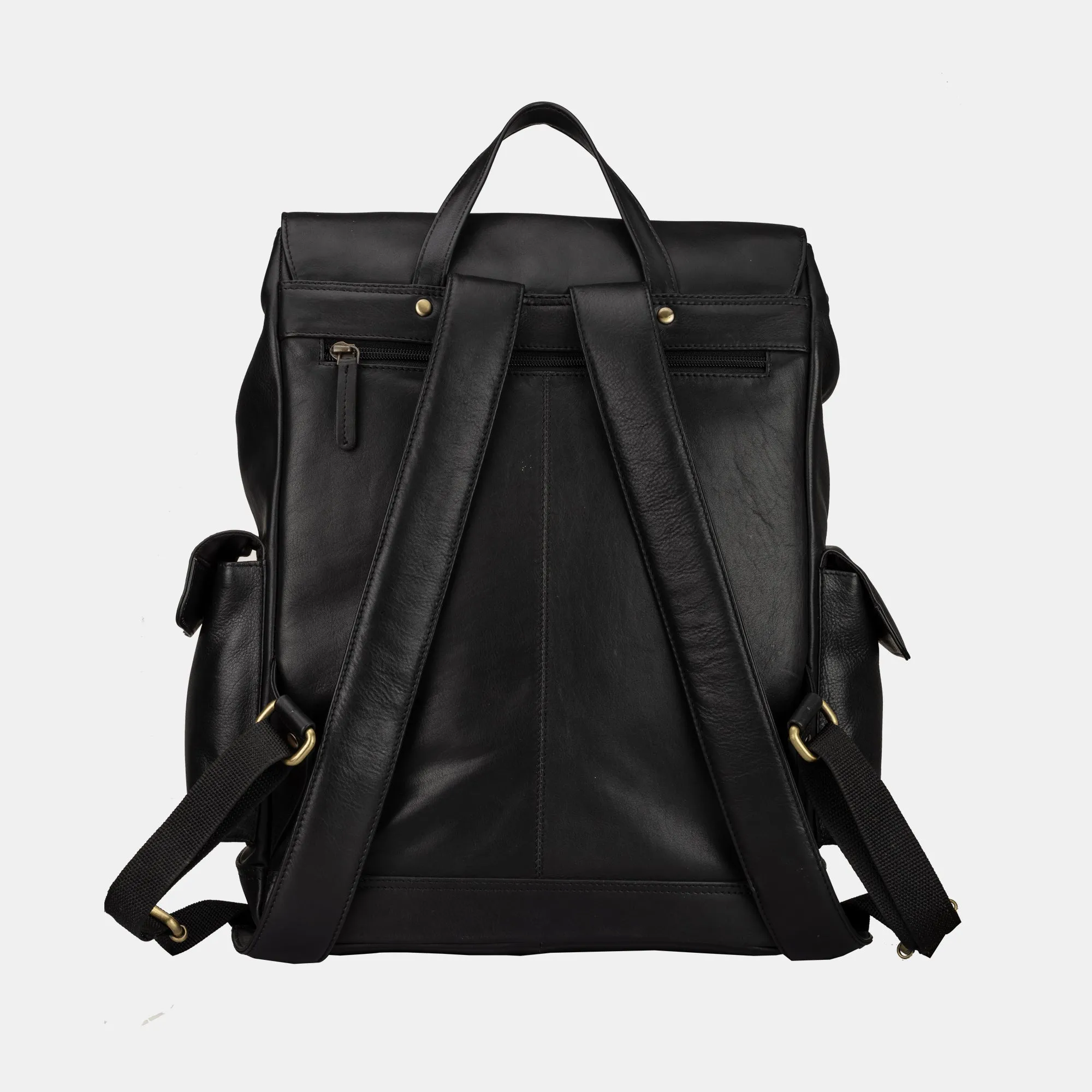 Vintage Leather Hiking Backpack