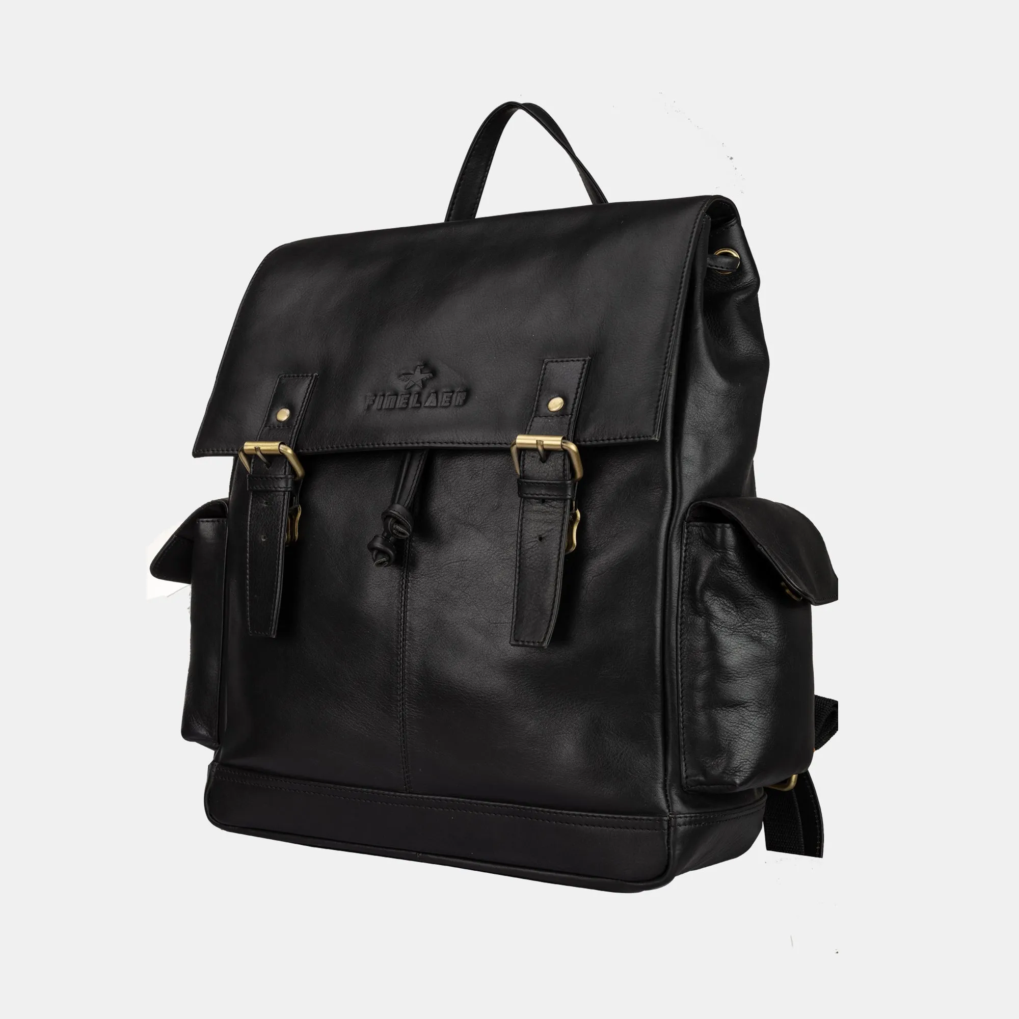Vintage Leather Hiking Backpack
