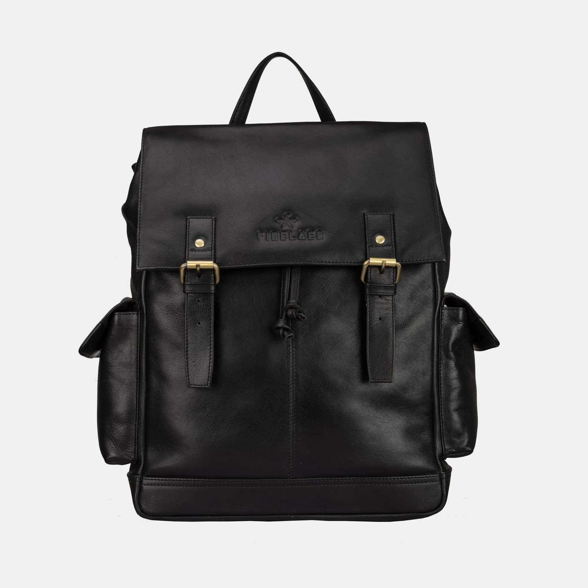 Vintage Leather Hiking Backpack