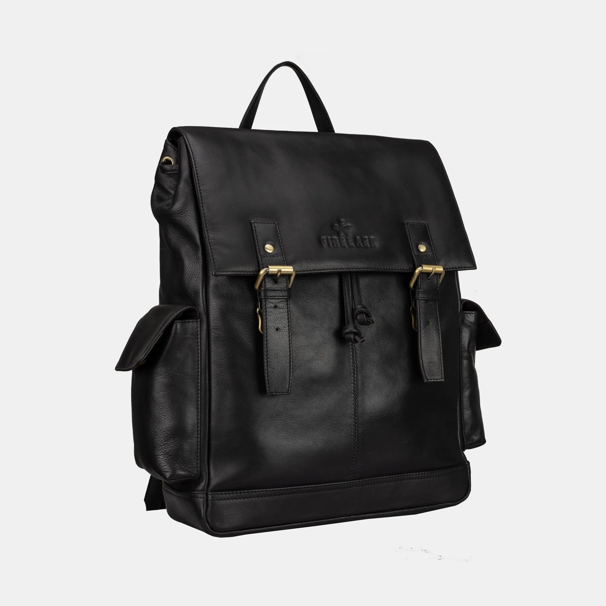 Vintage Leather Hiking Backpack